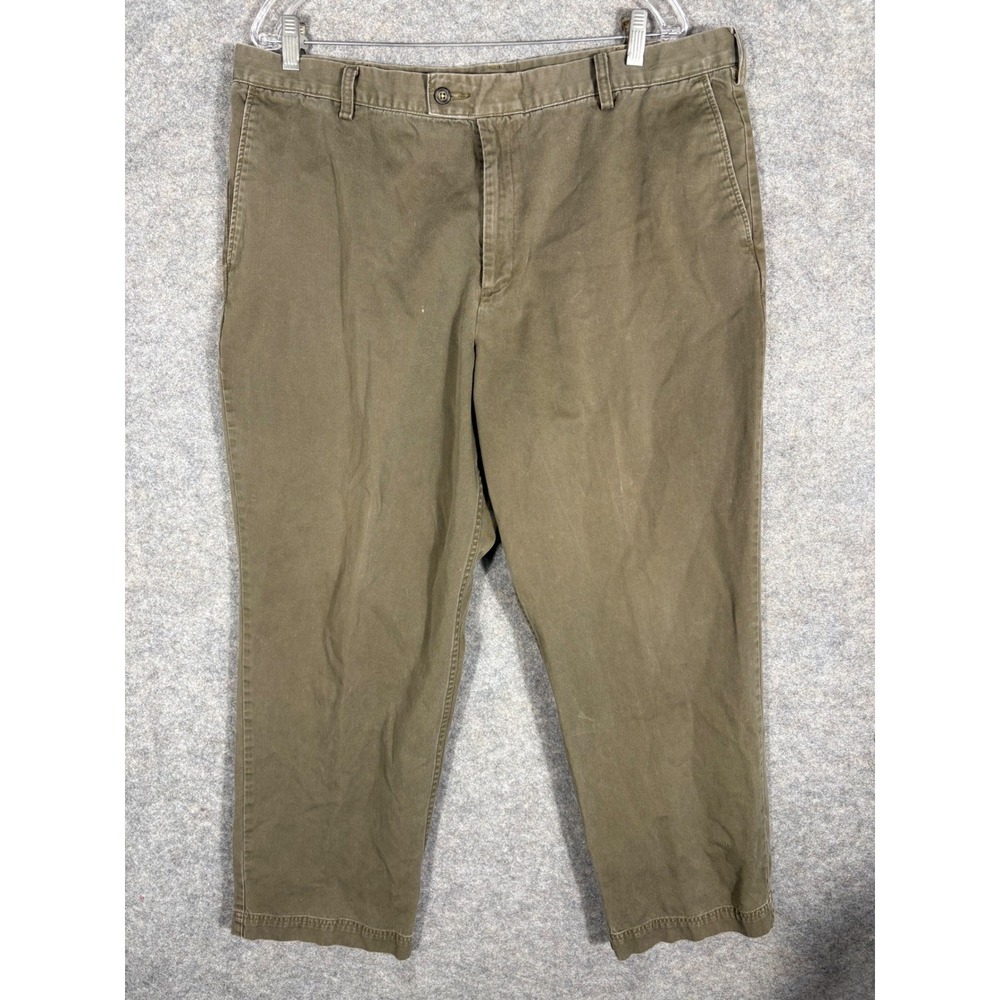 Dockers Men Khaki‎ Chinos Pants Khakis Olive Green Straight Fit W40 L30